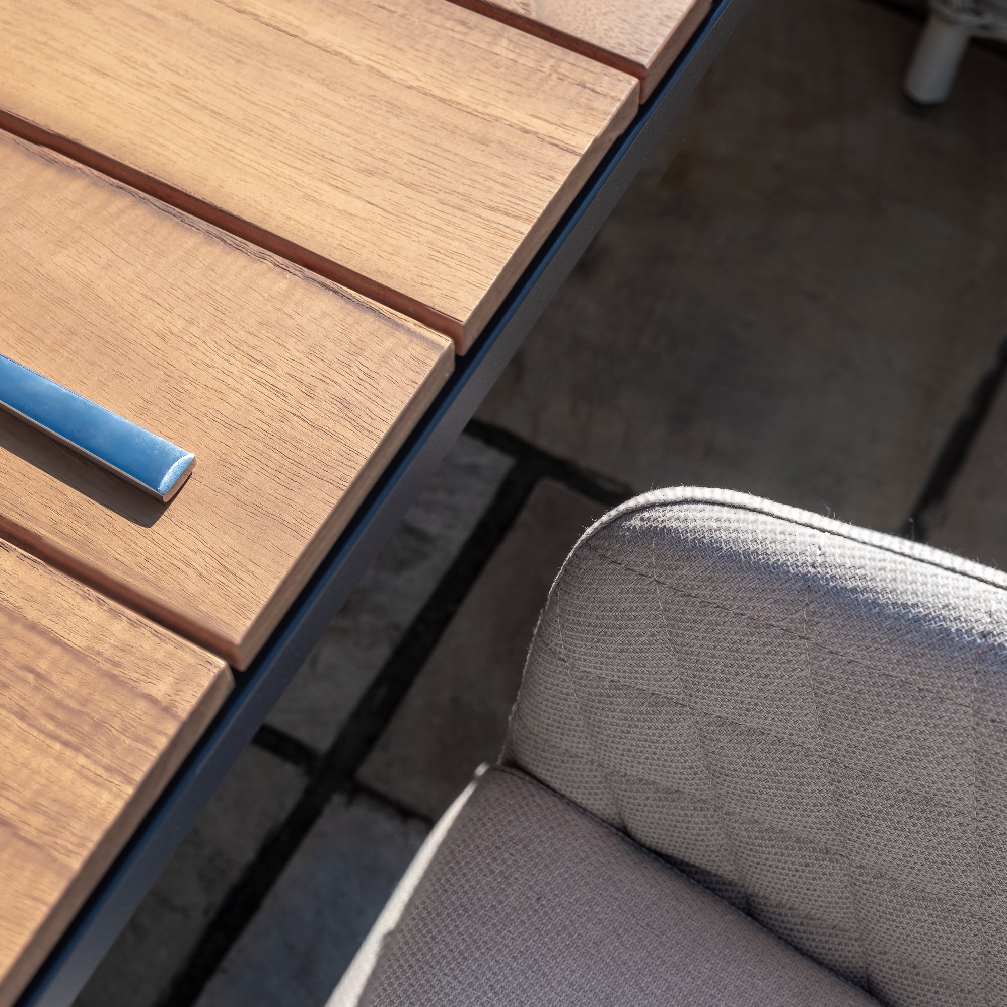 Ambition 10 Seat Rectangle Extending Teak Dining Set - Image 8