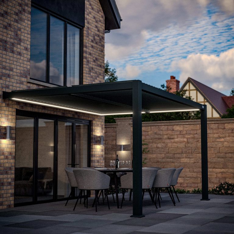 Como Wall Mounted Aluminium Pergola - Image 1
