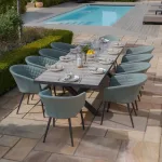 Ambition 10 Seat Rectangle Extending Dining Set - Image 2