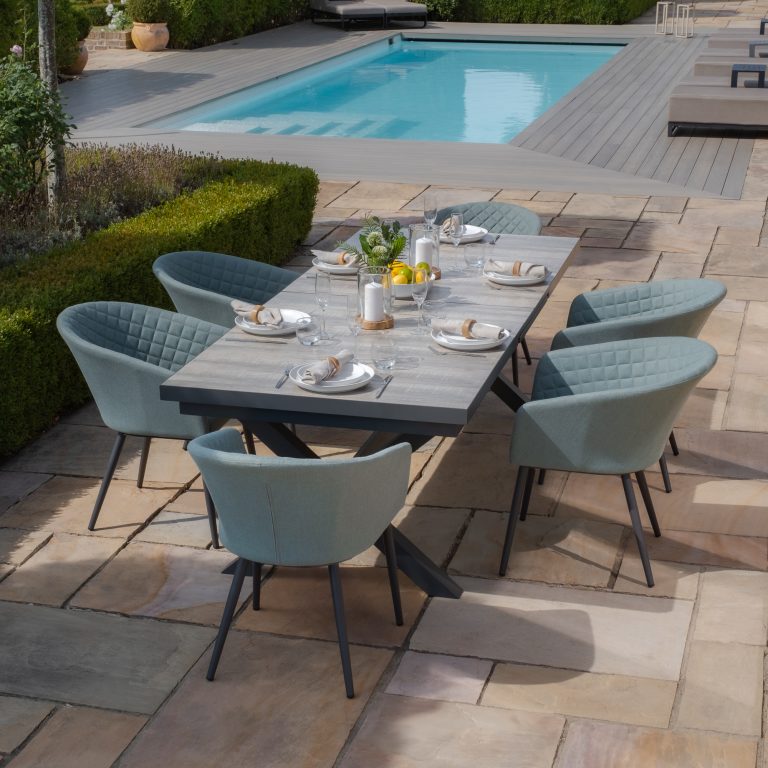 Ambition 10 Seat Rectangle Extending Dining Set - Image 3