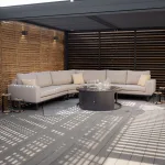 Ethos Grande Corner Sofa Set with Fire Pit Coffee Table