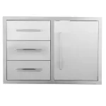 HCK-HW006 Solid Triple Drawer + Single Door Combo - Image 4