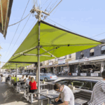 3.5m Commercial Parasol - Offset Centre Post