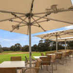 3m Square Commercial Parasol - Centre Post