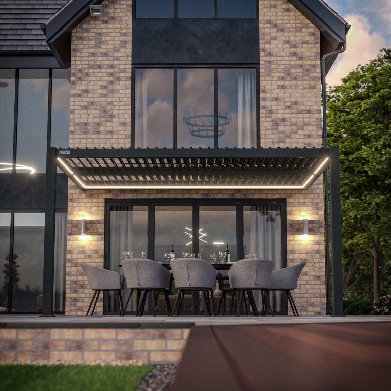 Como Wall Mounted Aluminium Pergola - Image 2