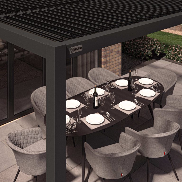Como Wall Mounted Aluminium Pergola - Image 5